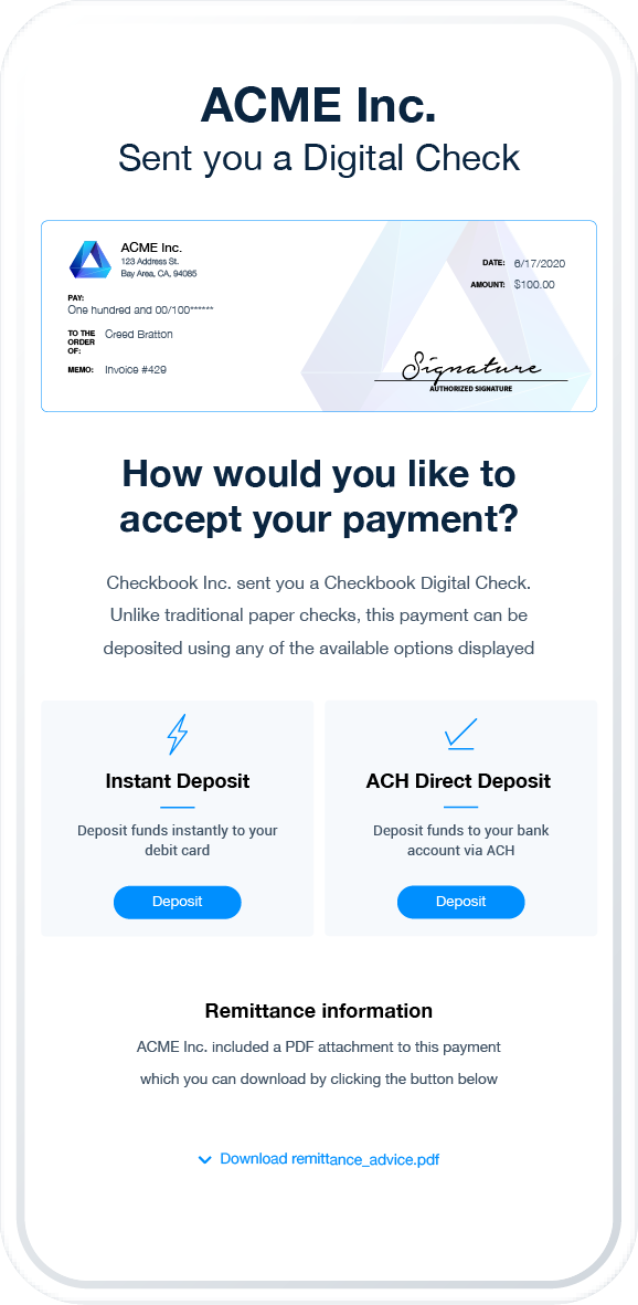 Push to Card payment flow