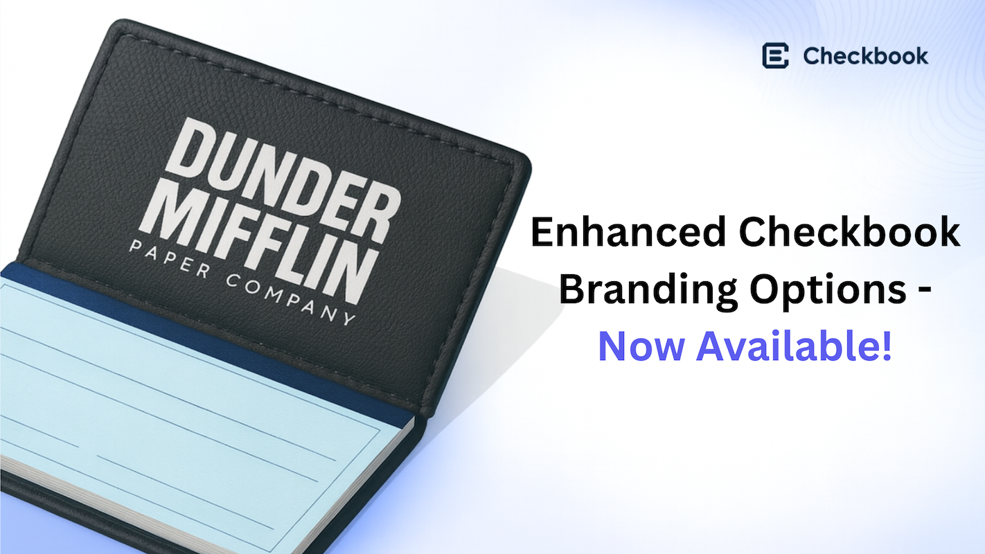 Enhanced Customization and Options Now Available for Our Check Products