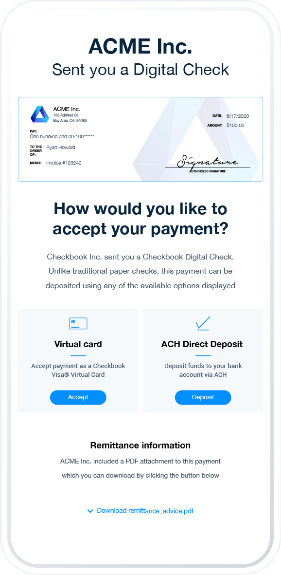 Virtual Cards payment flow